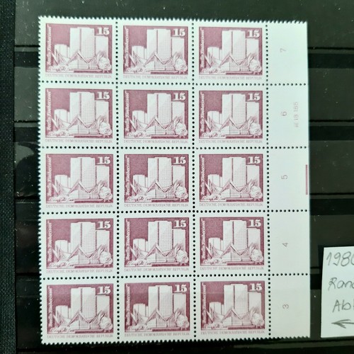 Deutschland DDR Aufbau Serie Papier W Bögenteile mit Abklatsch Sammlung Nachlass - Bild 2 von 12