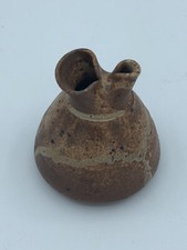 RICK URBAN HAND MADE POTTERY OIL LAMP