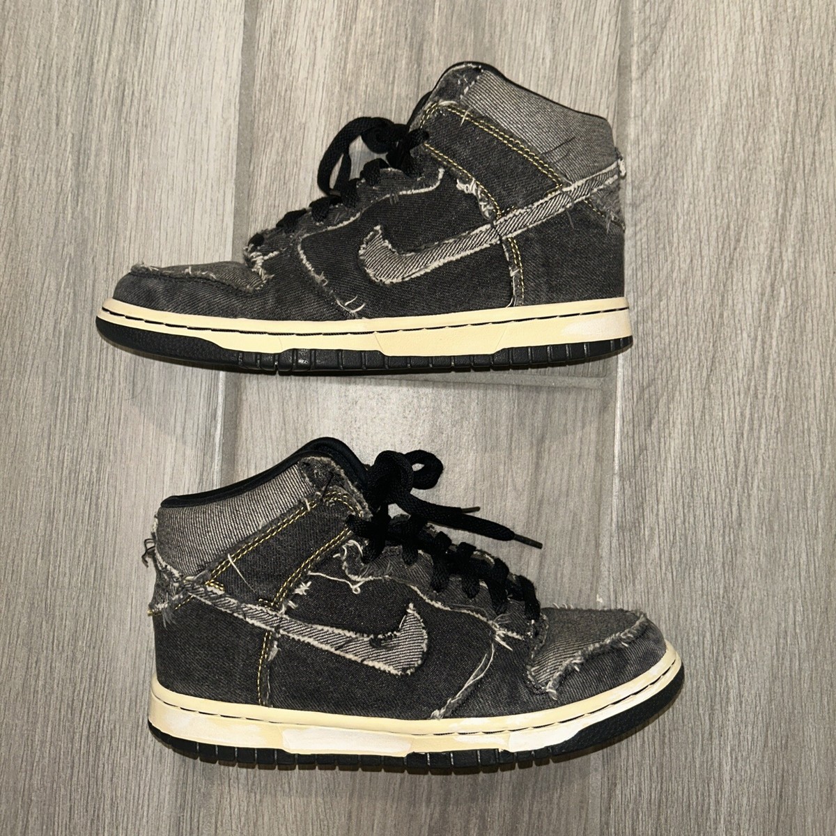 Size 5 - Nike Dunk Hi Denim - 312423-001 | eBay