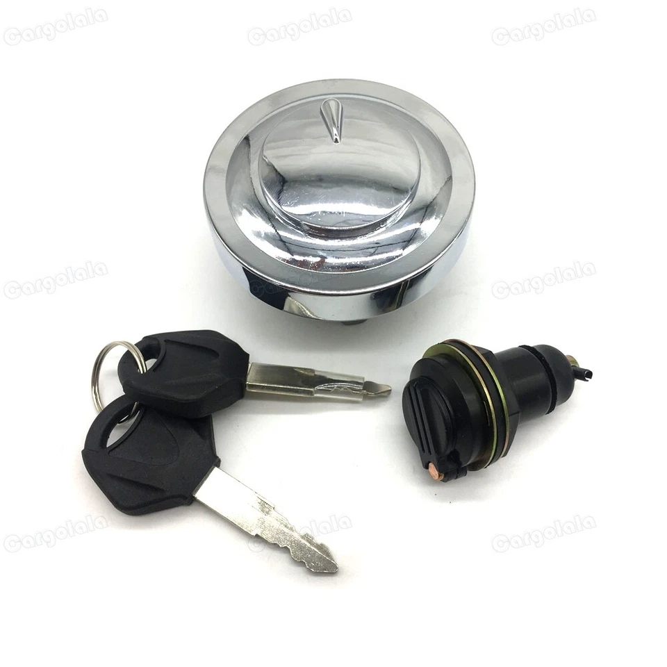 For Yamaha V-Star XVS250/400/650/1100 Ignition Switch Fuel Gas Cap Seat Lock Key - Image 3 of 4