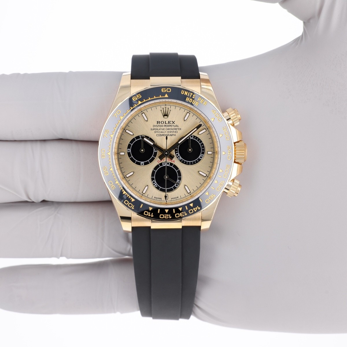 Rolex Daytona 126518LN UNWORN 2026 Golden Pikachu Oysterflex Gold