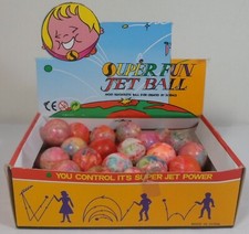 DE COLECCIÓN AÑOS 80 1 X SUPER DIVERTIDO JET BALL 1"" HI BOUNCE CRAZY BALL NUEVO SIN USAR STOCK ANTIGUO