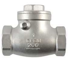 1" 1 inch Swing Check Valve Stainless Steel NPT Threaded 200PSI CF8M