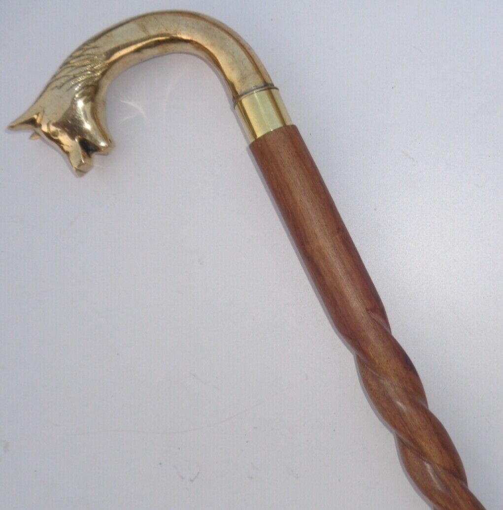 Collectable Handmade Solid Brass FOX Designer spi… - image 5