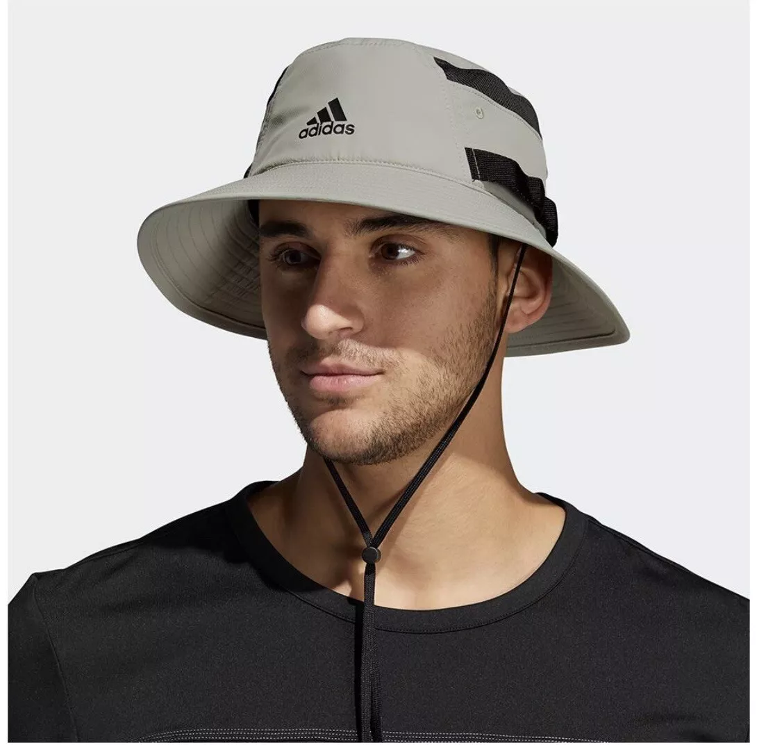 Badkamer Renderen Grijpen Adidas Men&#039;s Victory III Bucket Hat Feather Grey and Black Size S/M |  eBay