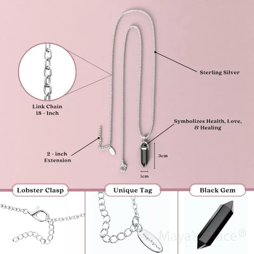 Maya's Grace Gem Stone Quartz Pendant Natural Crystal Necklaces for Women Girls - 第 15/30 張圖片