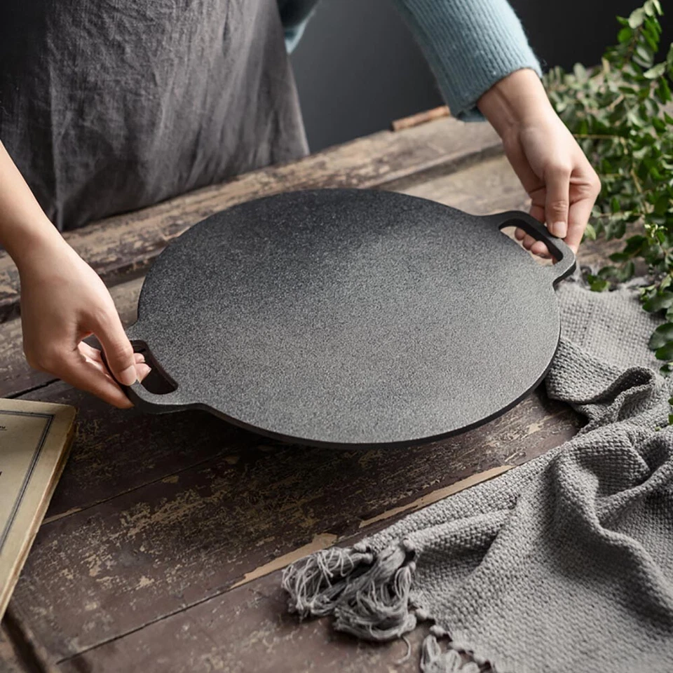 Cast Iron Pancake Pan Healthy Iron Frying Pan Uncoated Pan Egg Pancake Tool Sets - Image 3 of 4