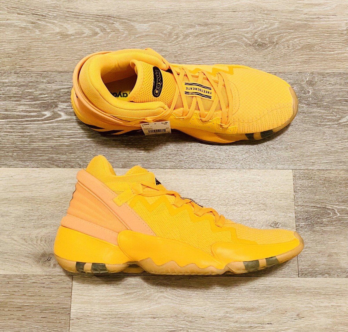 Adidas D.O.N Issue 2 'Crayola Pack' Yellow Black FW8518 Men's 8