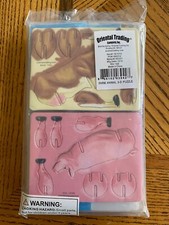 Farm Animal 3-D Puzzles Set Of 12. Oriental trading Product. New In Plastic