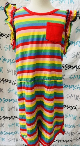 Girls Wildflowers clothing Retro Rainbow Romper size 16 EUC - Picture 2 of 13