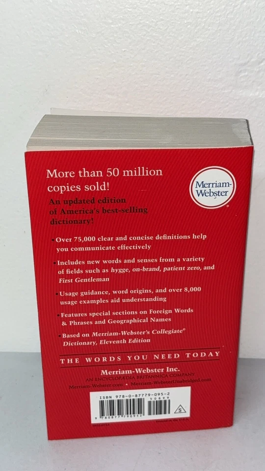 The Merriam-Webster Dictionary, Newest Edition Paperback - Brand New - Image 3 of 4