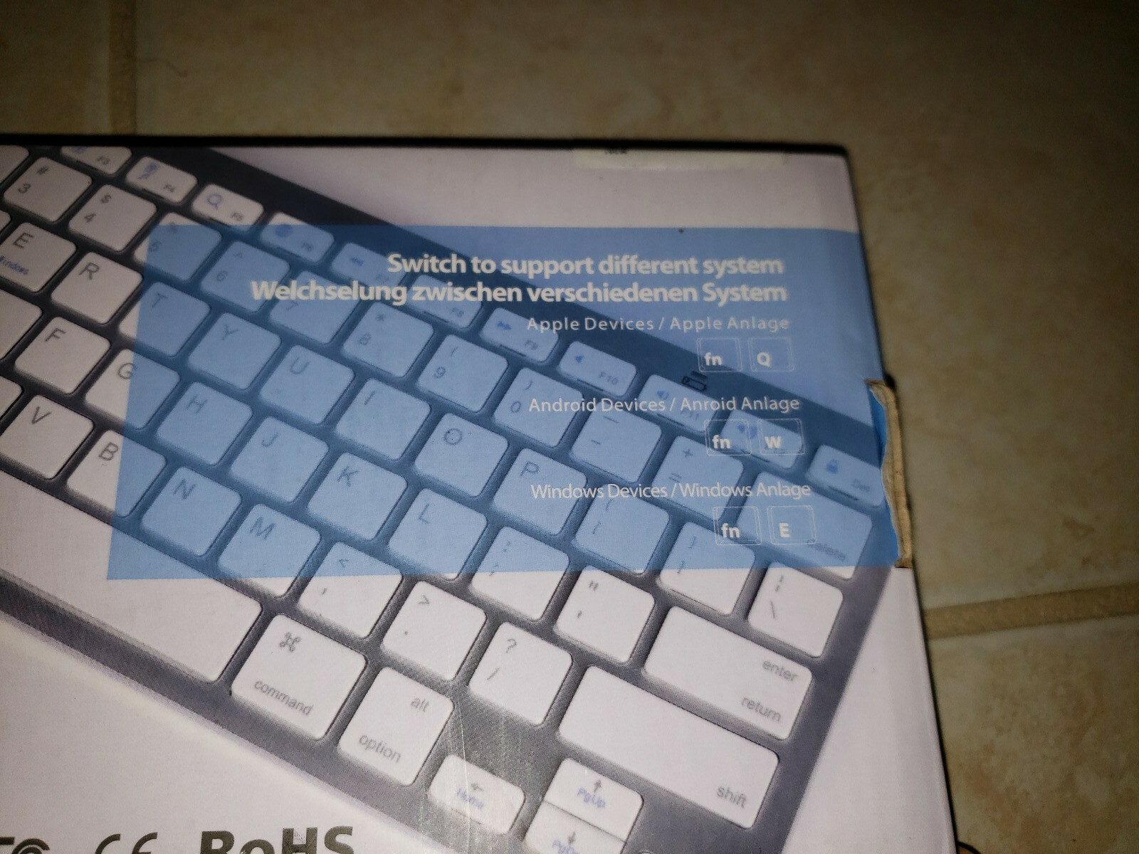 Azolt BuKee bluetooth wireless keyboard off Brand Wireless Keyboard