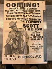 Tommy Scott Circus Revue HillBilly Western Jamboree Program Clowns Zany's