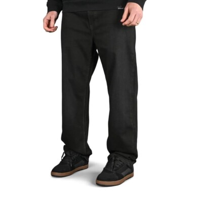 DC Shoes Worker Relaxed Fit Jeans - Schwarz Wash 32x32 Hose Baggy