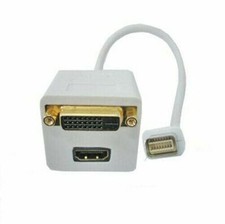 Ex-Pro Mini DVI Apple Mac to HDMI & DVI Female Monitor Adapter UK