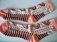 B.ELLA Venus heart Women's Lightweight ankle socks  sz lg FoxRiver