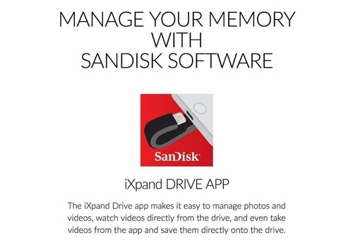 32GB 64GB 128GB SanDisk SDIX30 USB 3.0 Drive iXpand Flash for iPhone iPad Apple - Picture 9 of 10