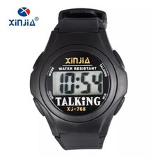 Orologio Parlante digitale XJ-768i Anziani Bambini Non Vedenti Vocale Italiano