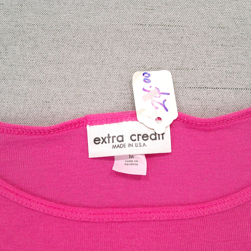 Girls Top Pink Plain Basic Long Sleeve Round Neck Shirt Stretch School Dance Tee - Picture 7 of 15