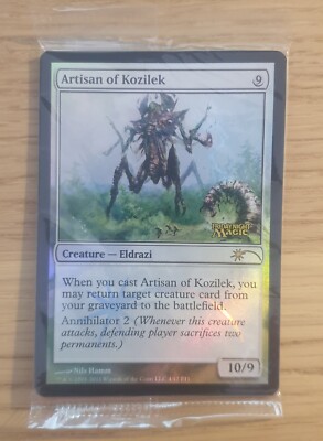 4 X - MTG ARTISAN OF KOZILEK Friday Night Magic Promos [ Mint - SEALED ] Magic