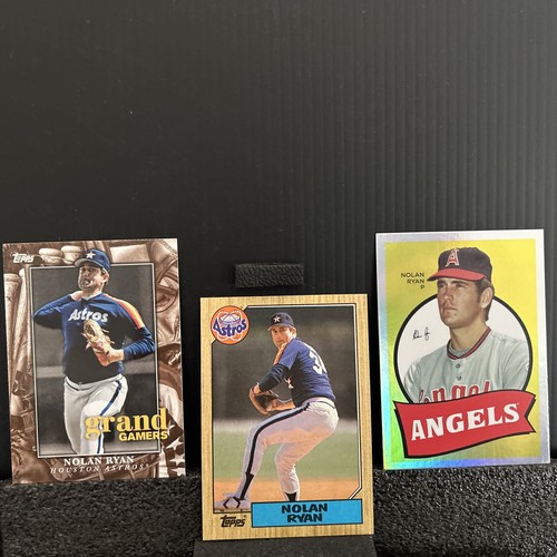 3 Card Lot NOLAN RYAN 1987 Topps 2023 Topps Archives 1969 Foil Grand Gamers - Picture 9 of 13