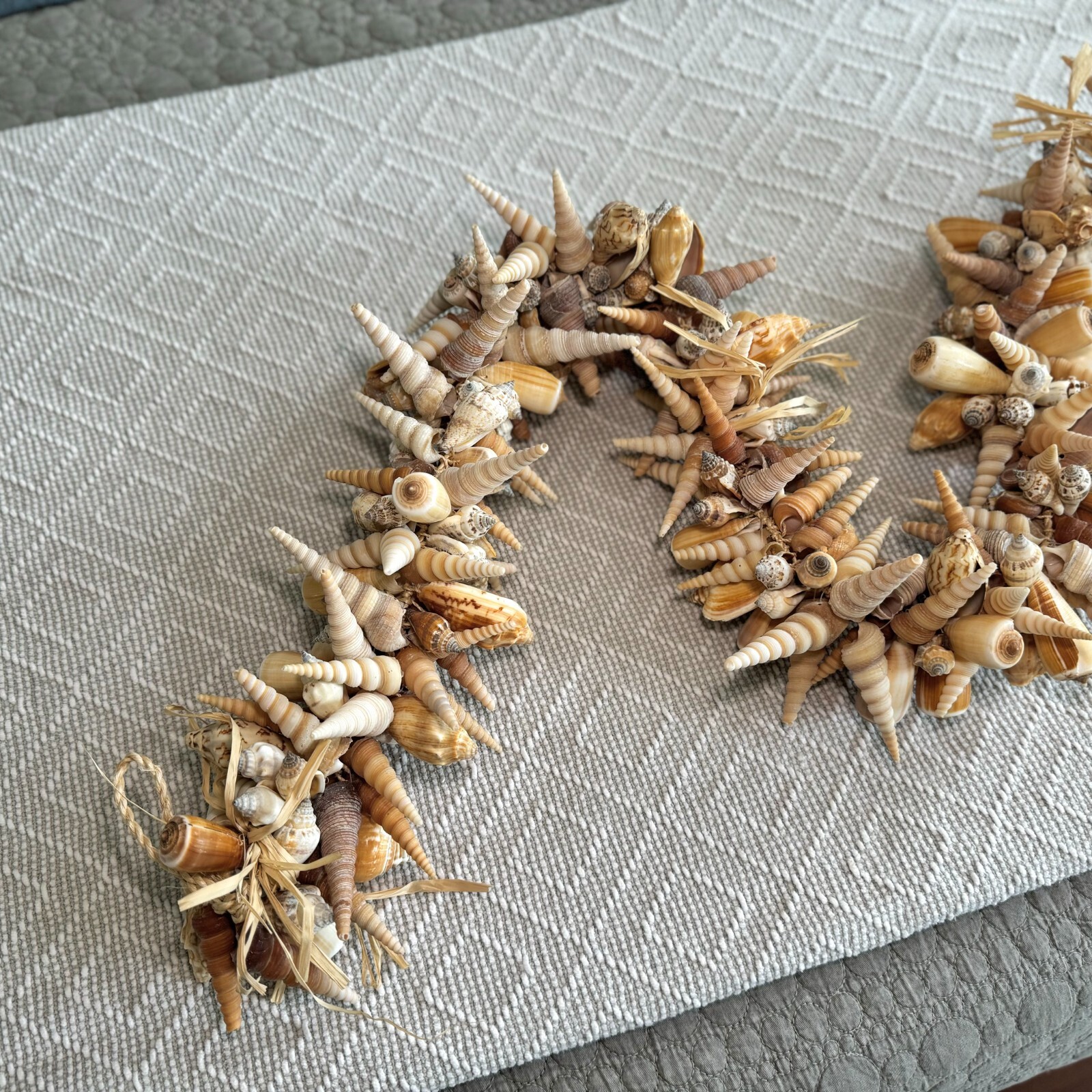 Christmas Decor, Vintage Sea Shell Garland Perfect for Coastal Christmas