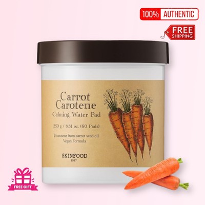 [SKINFOOD] Carrot Catotene Calming water pad (60 Pads) + FREE GIFT -US SELLER