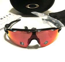 NIB OAKLEY RADAR EV PITCH SUNGLASSES Polished Black Frames w/ Prizm Field Lenses