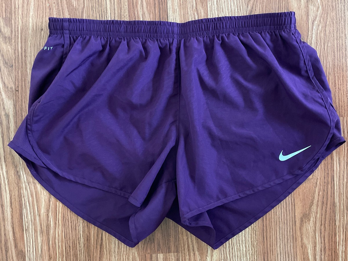 purple dri fit shorts
