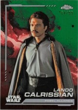 Lando Calrissian 2024 Topps Chrome Star Wars Green Refractor 64/99 106
