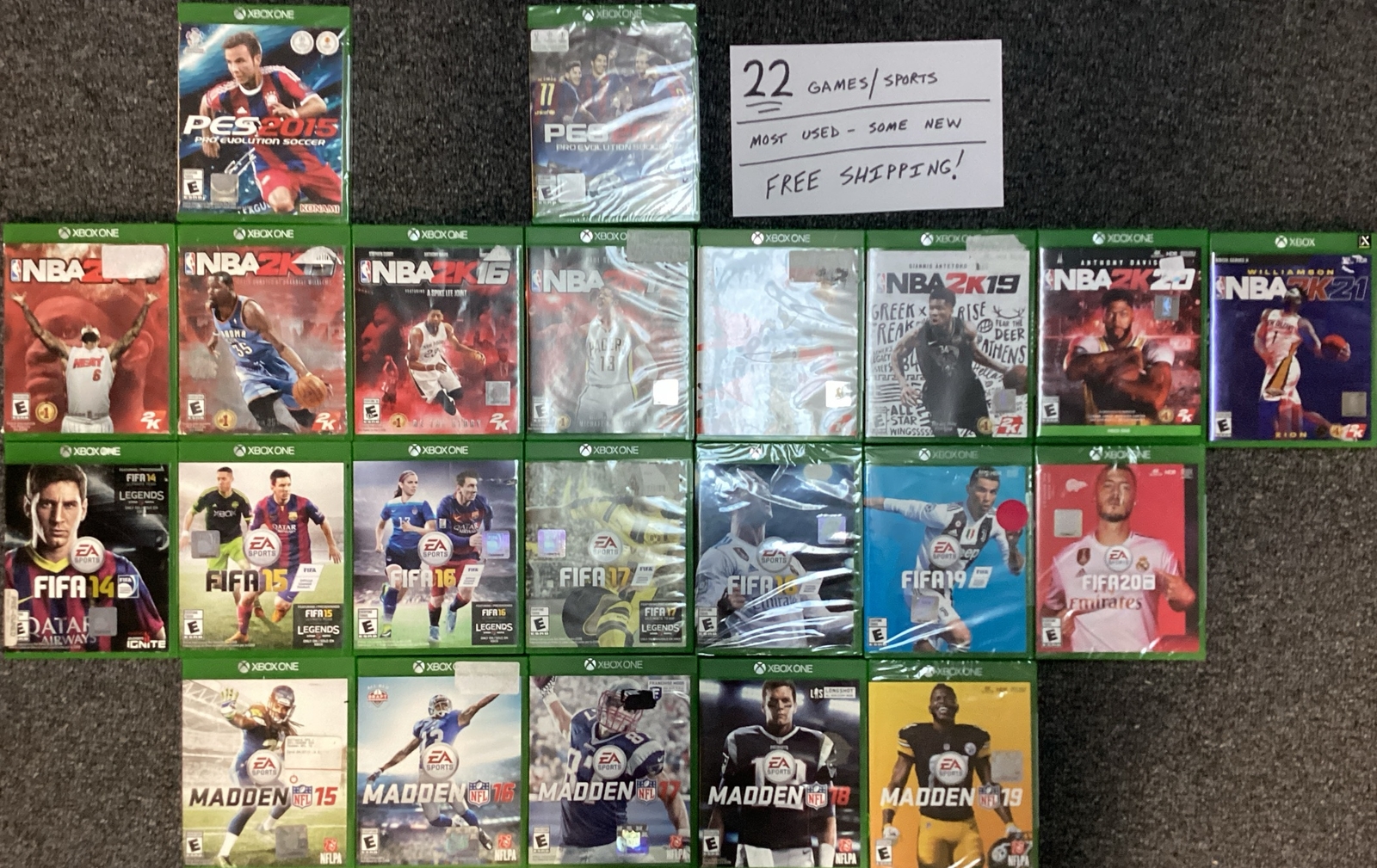 XBOX ONE Sports Games Combo Bundle 22 Games FREE SHIPPING eBay
