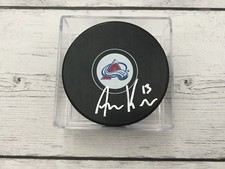 Alexander Alex Kerfoot Autographed Signed Colorado Avalanche Avs Hockey Puck a