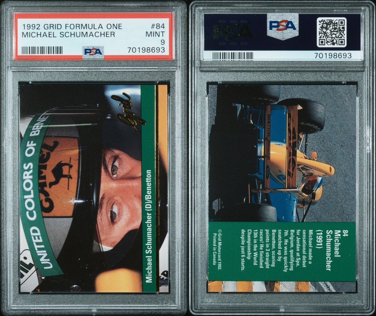 1992 Grille Formule 1 #51 Michael Schumacher Rookie Card