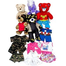 Lot Of 15 Built A Bear Workshop Plush Boy And Girls Dolls Clothes Plush Toy
