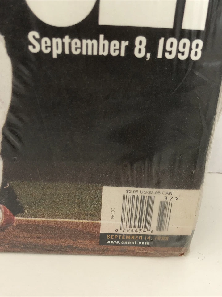 9/14/98 Mark Mcgwire 62 Extra Edition Sports Illustrated Sealed vendor Pack 20 - Image 2 of 3
