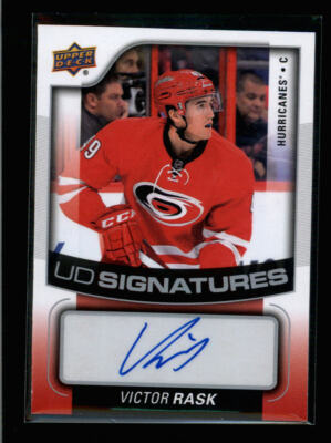 Victor Rask Autograph VICTOR RASK 2015/16 15/16 UD SIGNATURES AUTOGRAPH AUTO AG7447 | eBay
