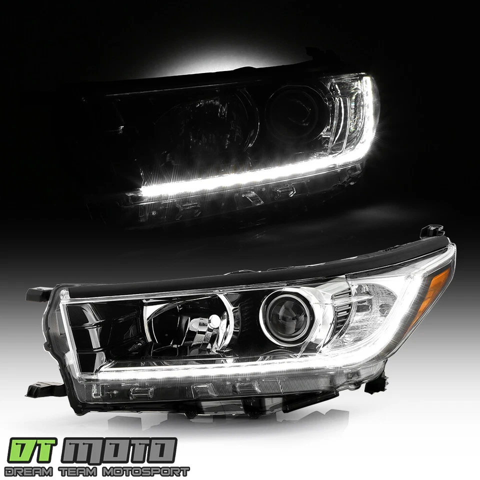 Faro proyector LED DRL para Toyota Highlander SE 2017-2019 con conductor Foto 2 de 4