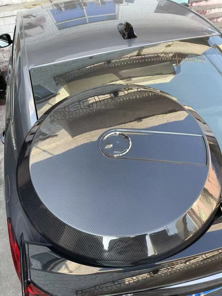 Cubierta de neumático de rueda de repuesto de carbono real para Mercedes Benz W463 G500 G550 G63 G65 Foto 2 de 4