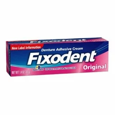Fixodent Original Denture Adhesive Cream 1.4 oz. Tube-1 Count