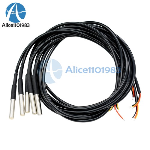 1Pcs Waterproof Digital Thermal Probe or Sensor DS18B20 Length：1M - Picture 1 of 7