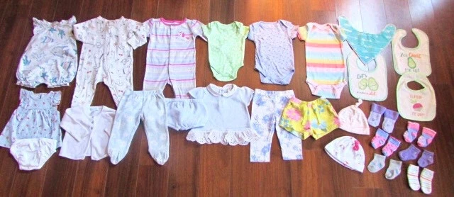 JANIE & JACK + CARTER'S + BUNDLES ~ Lot of 26!! ~ 3-6 M Baby Girl Clothes Sets