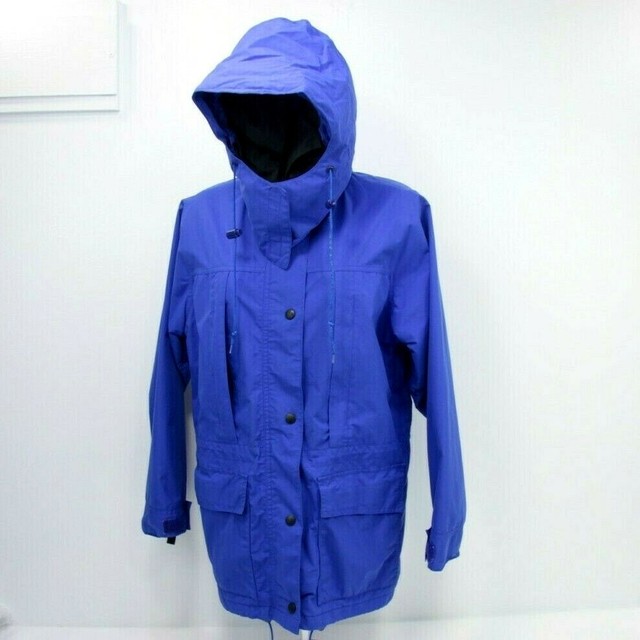 Womens REI Gore Tex Rain / Ski Parka Size 10 Blue eBay