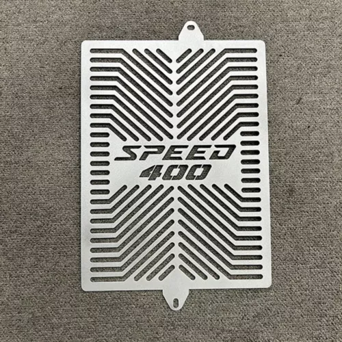 NUEVO Protector de cubierta de rejilla de radiador para Triumph Speed 400 2024 plateado - Imagen 2 de 7