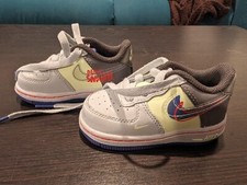 Nike Air Force 1 One LV8 TD Toddler Size 4c Platinum Violet Shoes CU1032-001