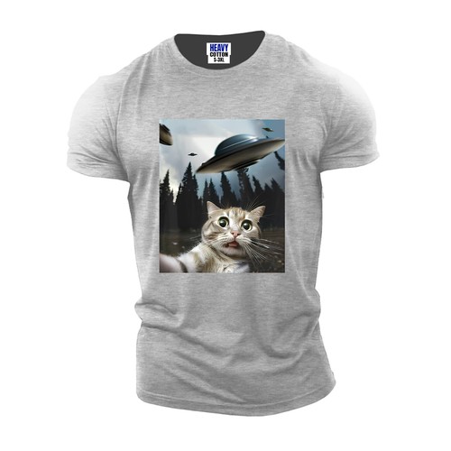 Katze Selfie Herren T-Shirt lustig fantastisch Tierliebhaber neu USA Humor neu Geschenk T-Shirt - Bild 3 von 12