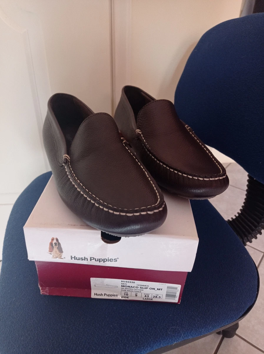Hush puppies monaco brown size US 10 new men s casual leather