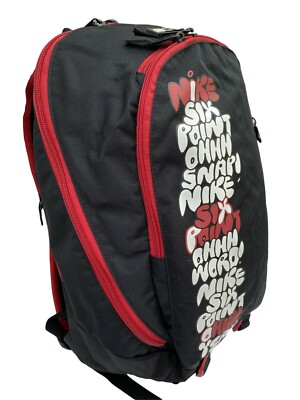 nike 6.0 mid backpack New Rare Vintage NIKE 6.0 LO BACKPACK Bag BA2662-061 Black / Varsity Red