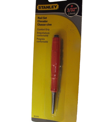 Stanley Nail Set Cushion Grip Nail Set 3/32'' Tip  #58-913   NEW