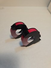 2 Rolls Vintage Dymo Labeling Tape Roll Cartridge 3/8" x 144" Gloss Red