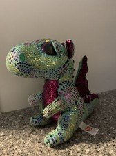 Ty Beanie Boos CINDER Dragon 6" Beanbag Plush Stuffed Toy with Glitter Eyes